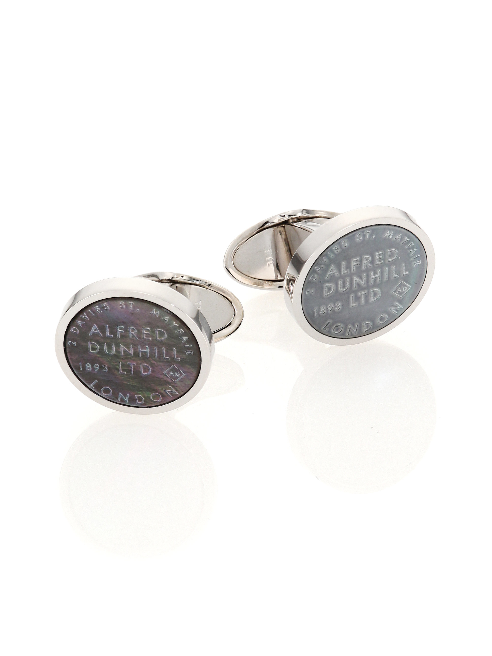 dunhill mother of pearl cufflinks