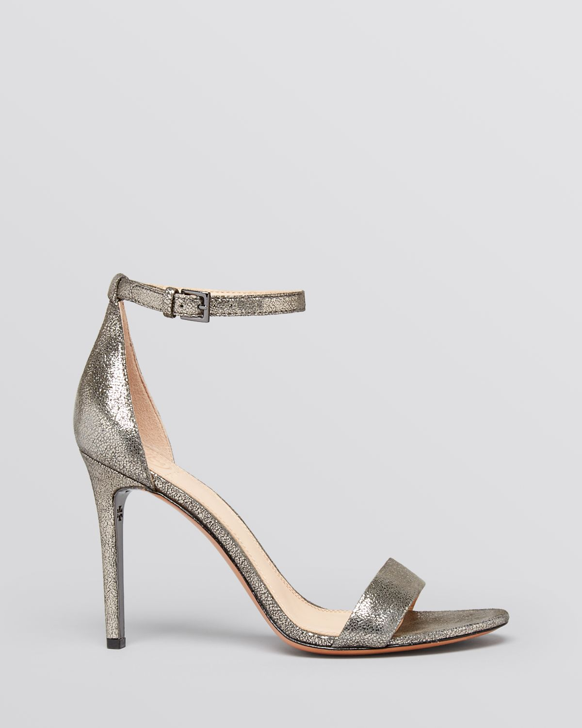tory burch silver heels