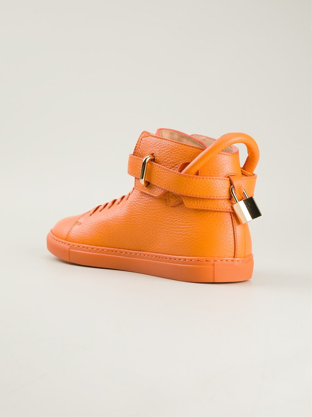 buscemi orange sneakers