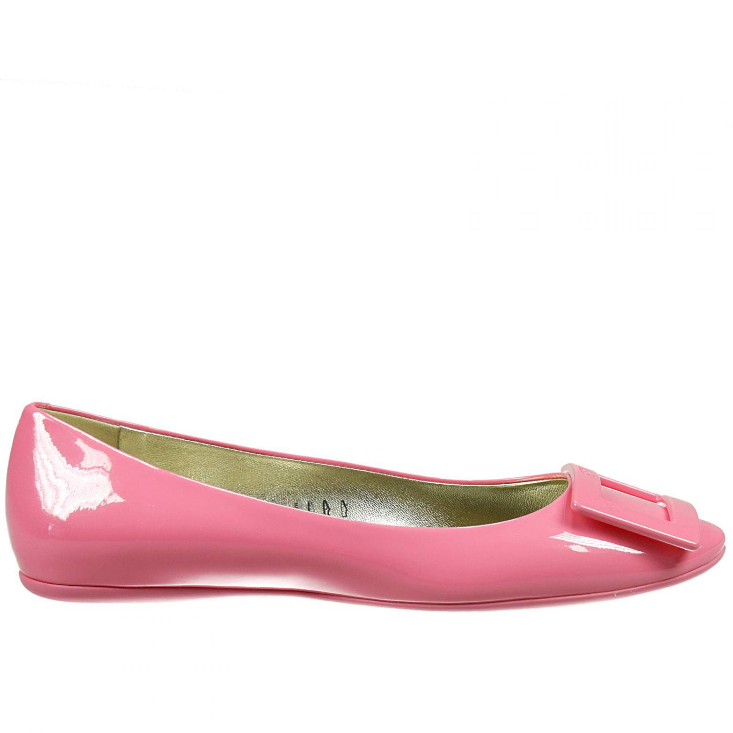 pink flat pumps