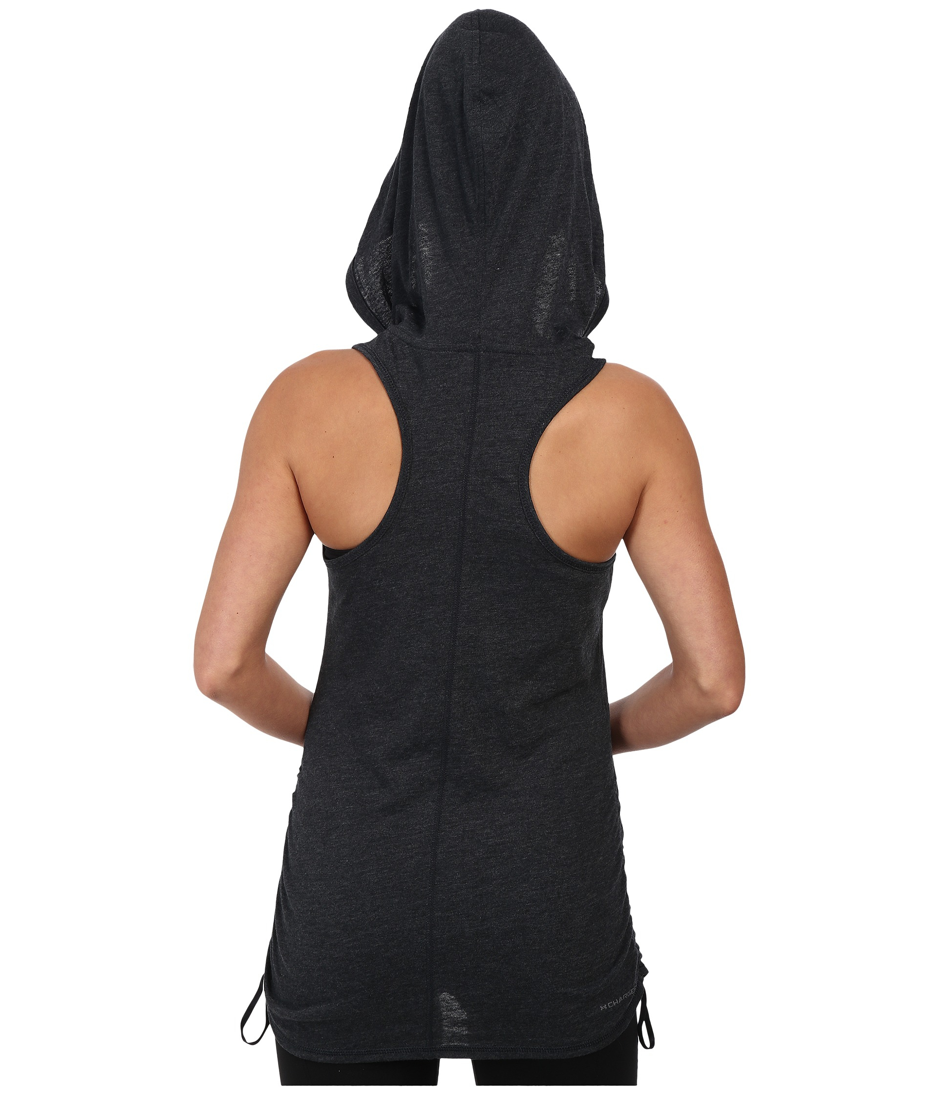 Under Armour Ua Perfect Sleeveless Hoodie in Black/Black (Gray) Lyst