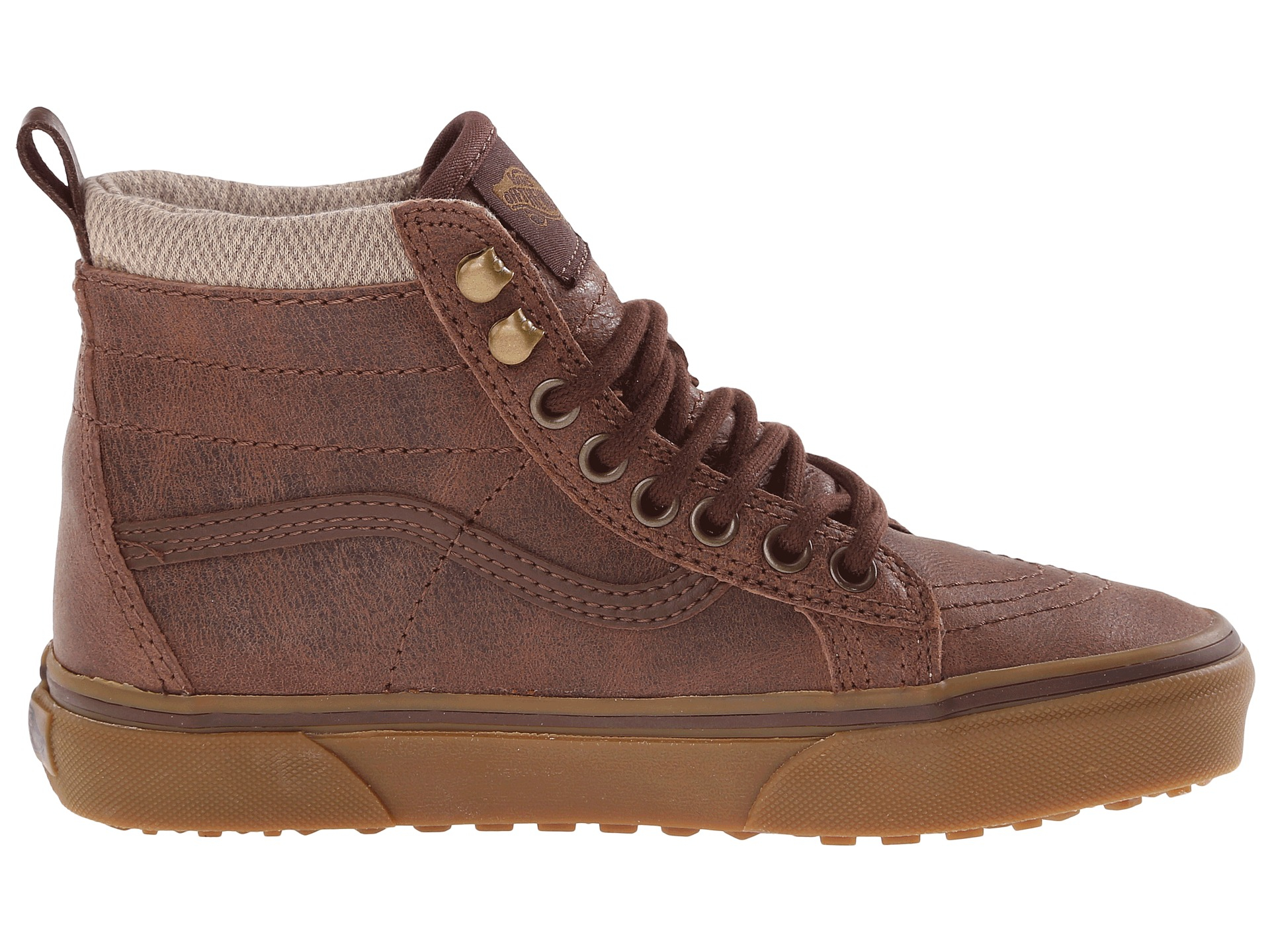 brown and tan vans
