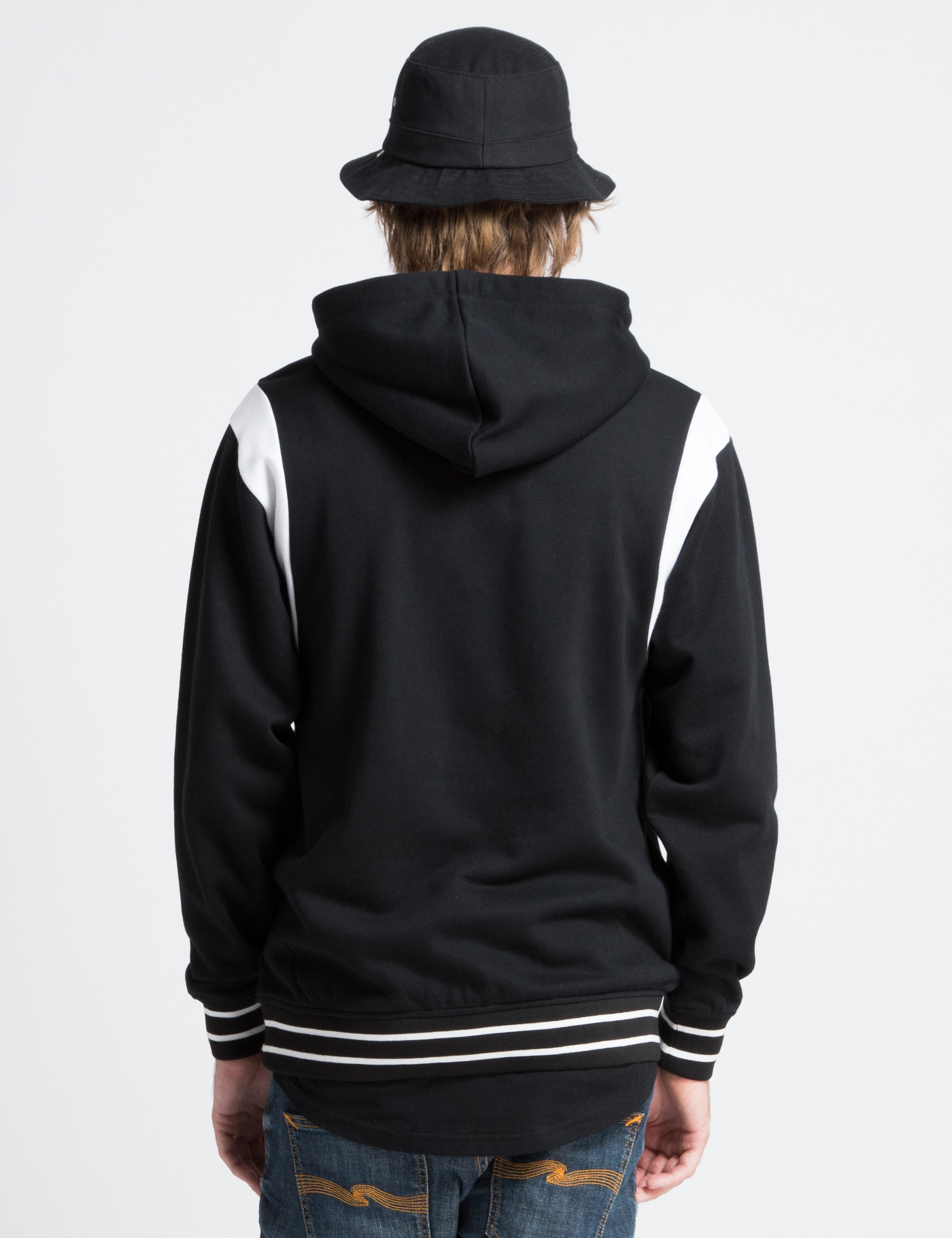 Black scale Black Varsity Pullover Hoodie in Black for Men Lyst