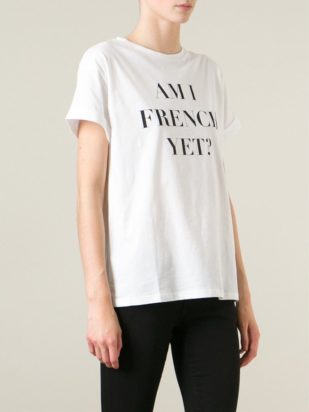 Être Cécile 'Am I French Yet' T-Shirt in White - Lyst