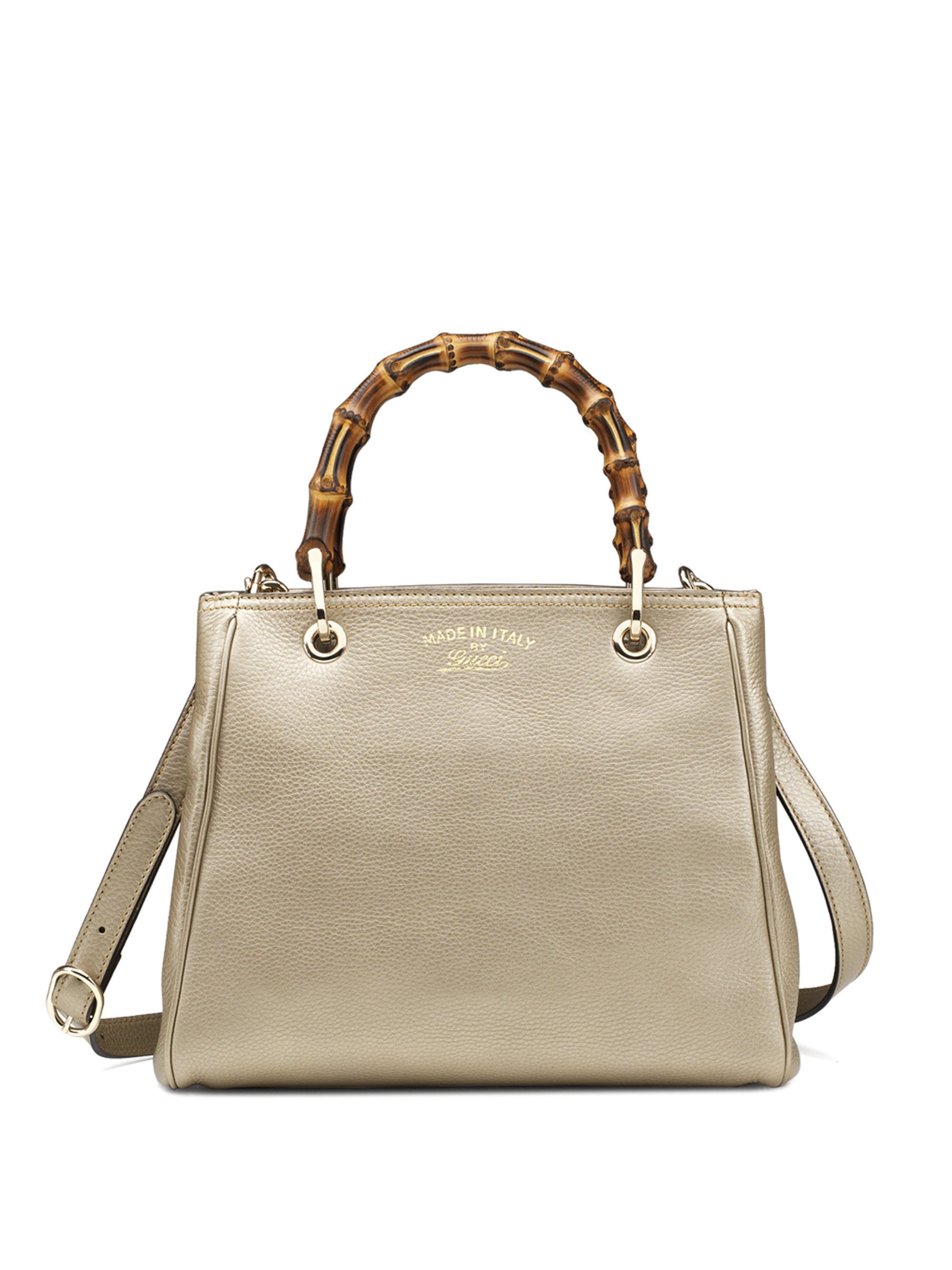gucci bamboo shopper small