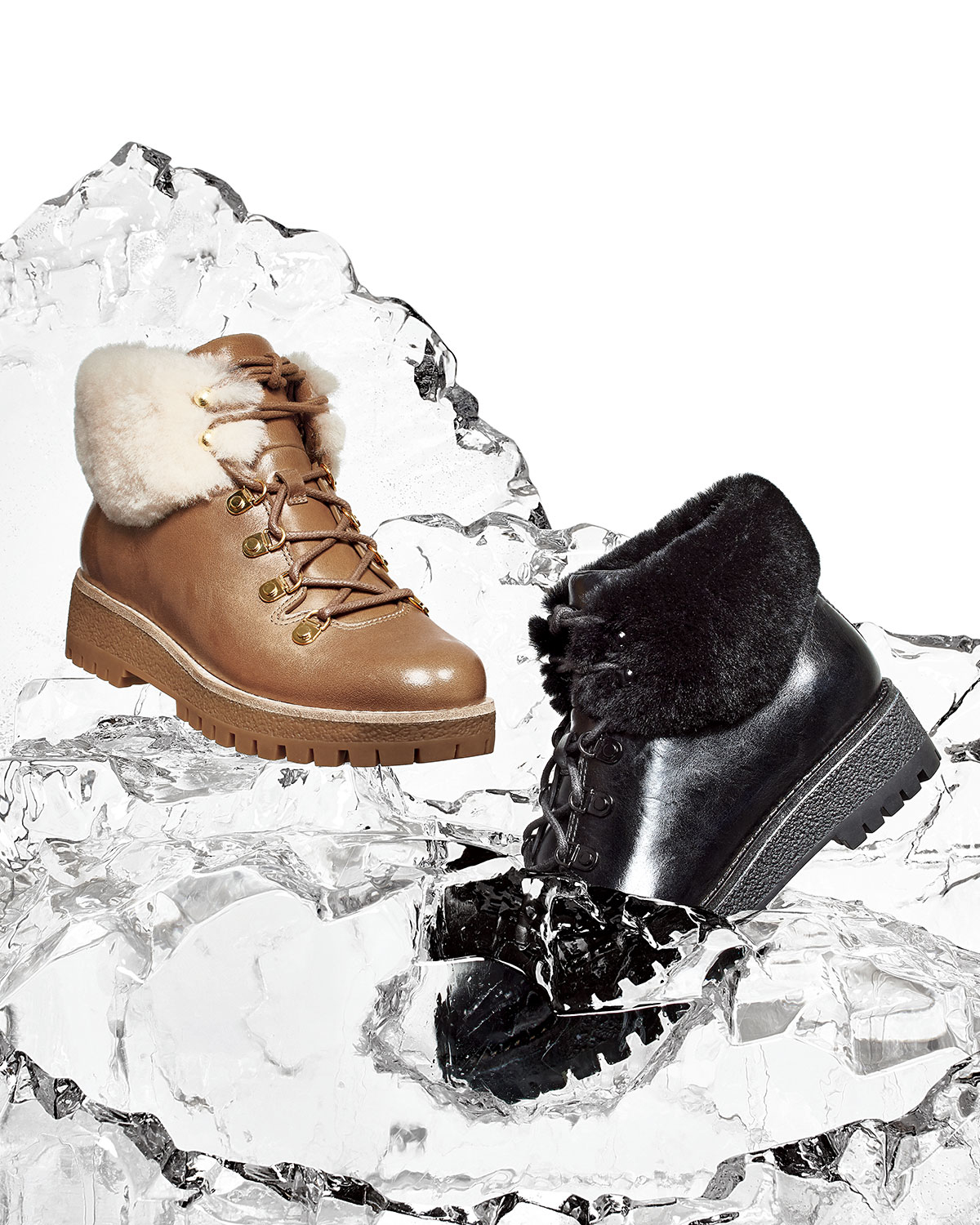 snow drop flat ankle boot