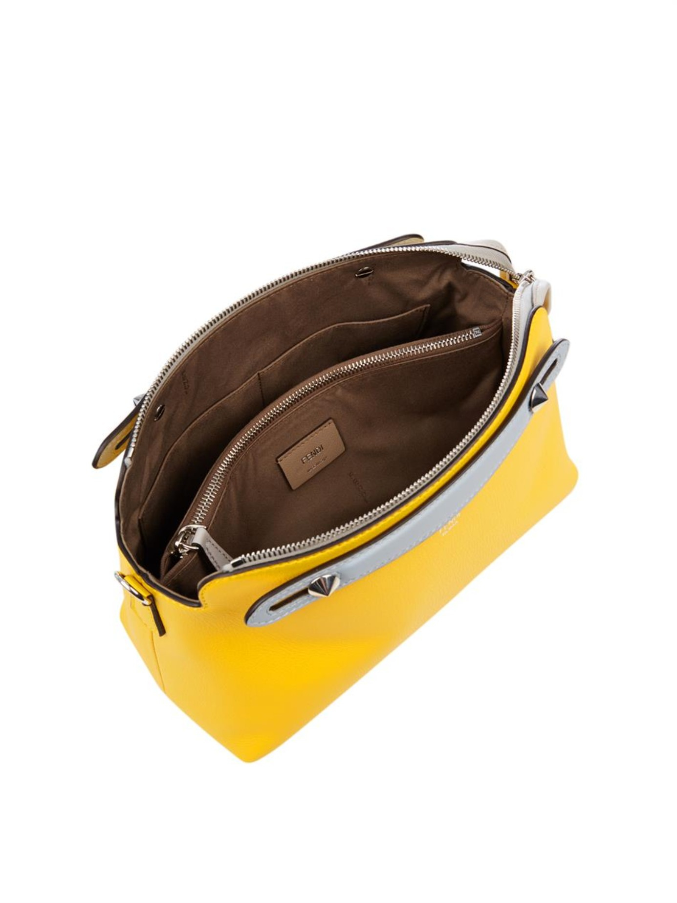 Fendi Fendista Pochette Mama Chain Flap 239783 Mustard Yellow Leather Cross  Body Bag, Fendi