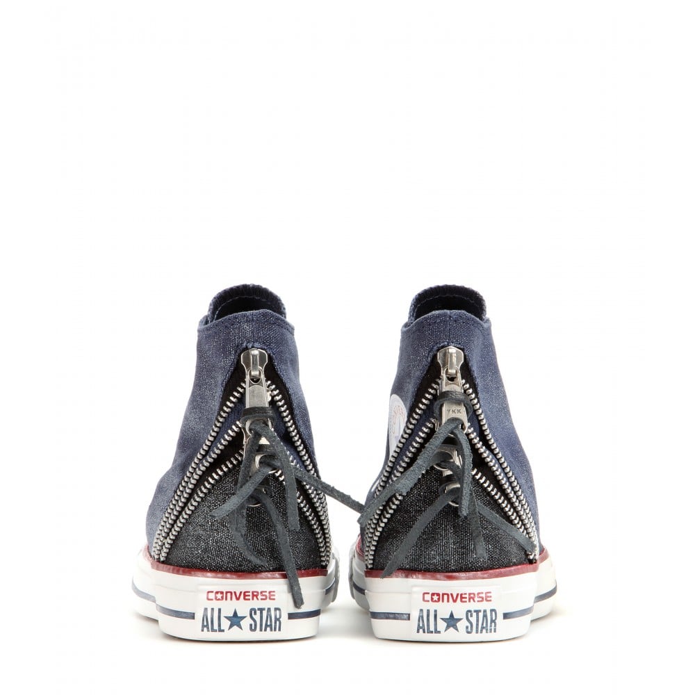 Converse Chuck Taylor Triple Zip High-Top Sneakers in Blue | Lyst