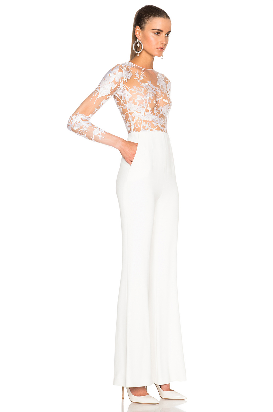 zuhair murad white jumpsuit