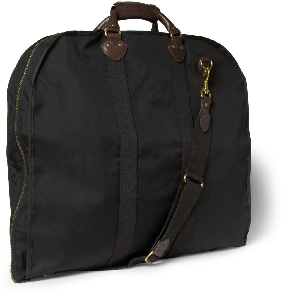 Leather And Canvas Garment Bag Leather And Canvas Garment Bag