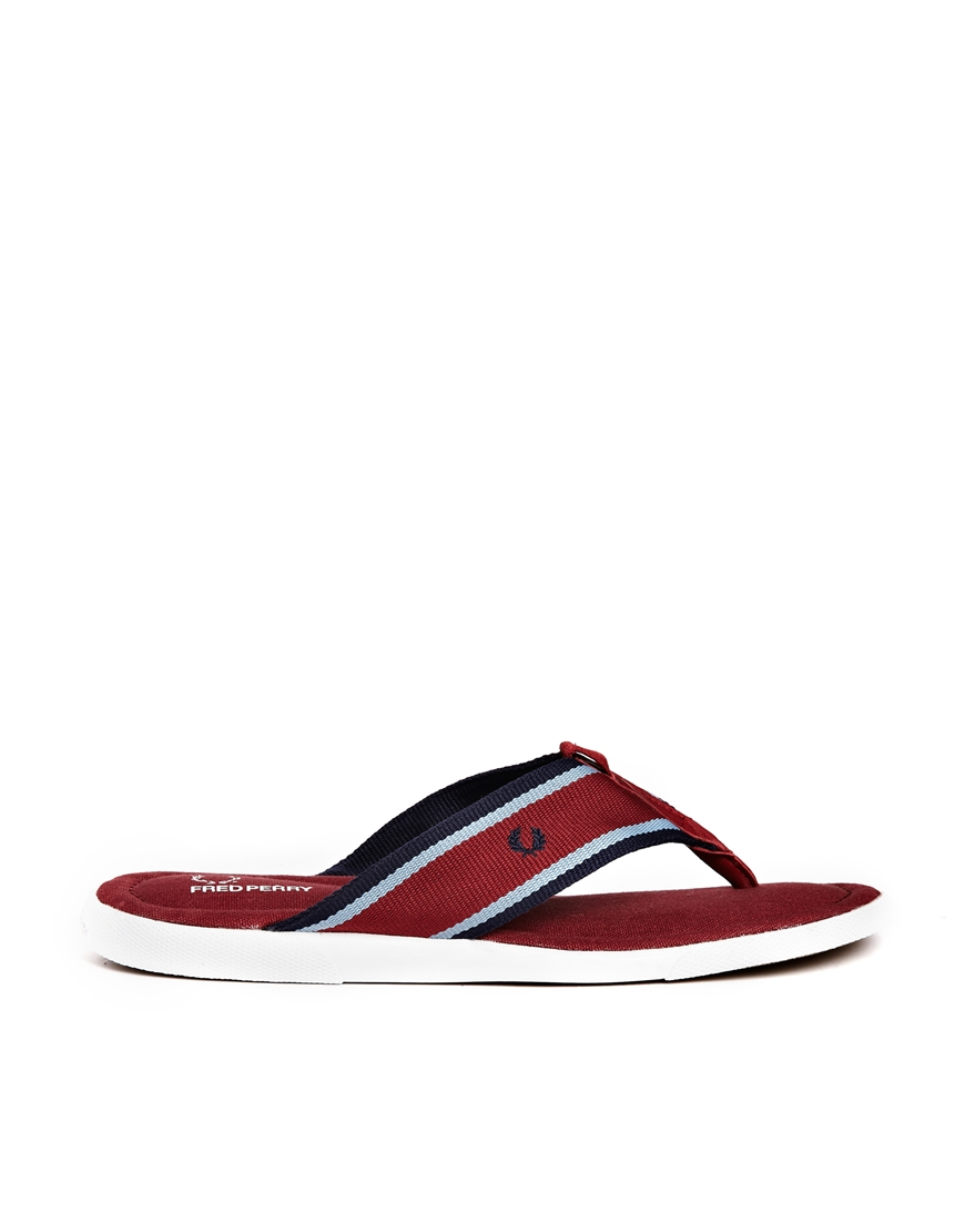 fred perry flip flops