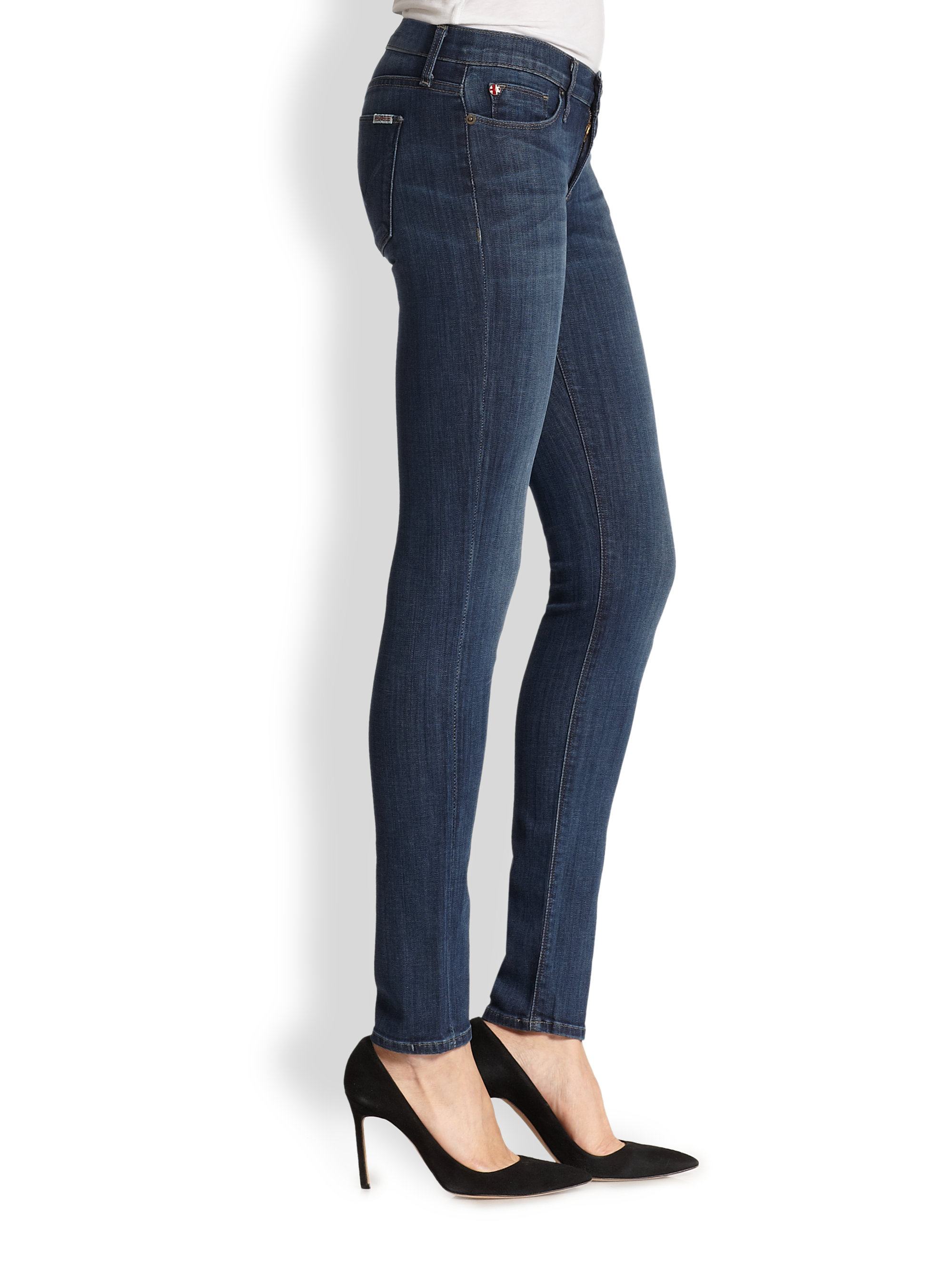 Hudson Jeans Colette Skinny Jeans in Blue - Lyst