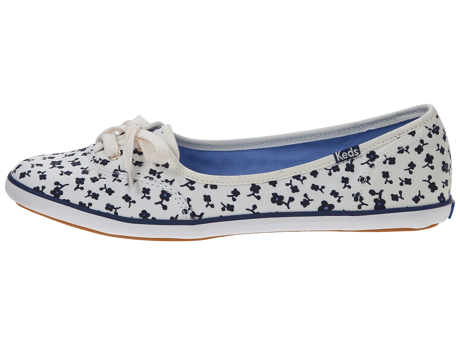 keds blue floral