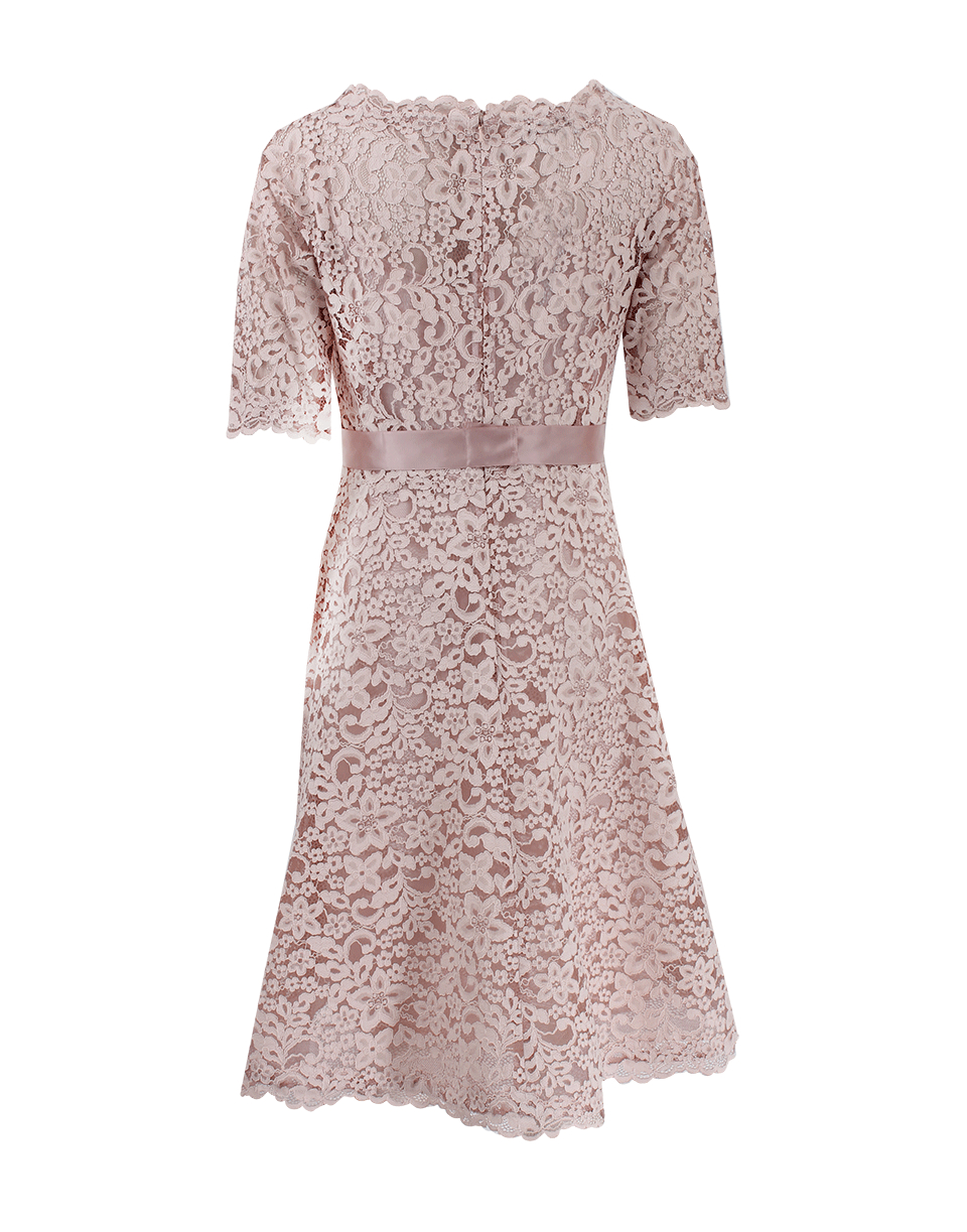 Lyst - Teri Jon Lace Boatneck Dress in Pink