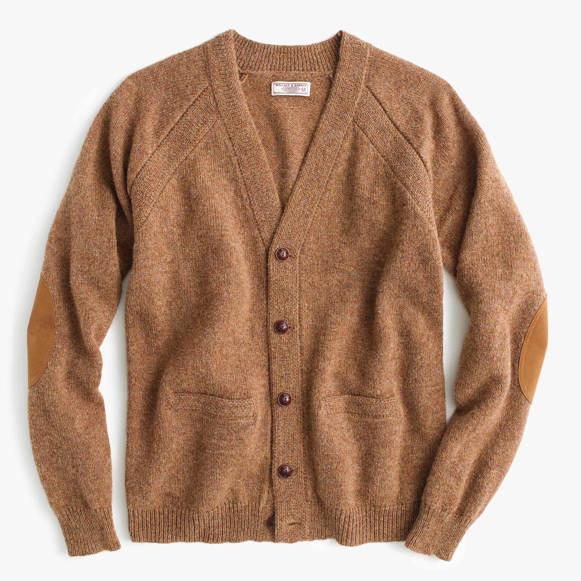 J.Crew Wallace & Barnes English Shetland Wool Cardigan Sweater in Brown for  Men | Lyst
