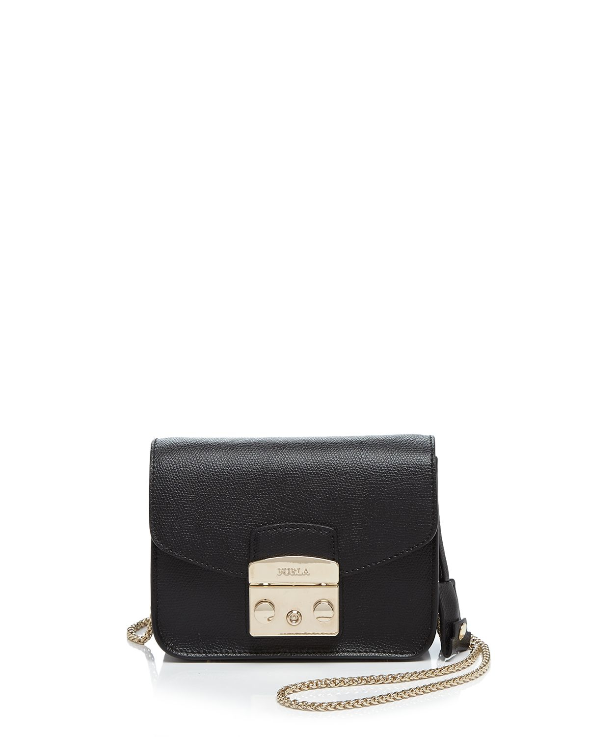 furla black metropolis mini crossbody