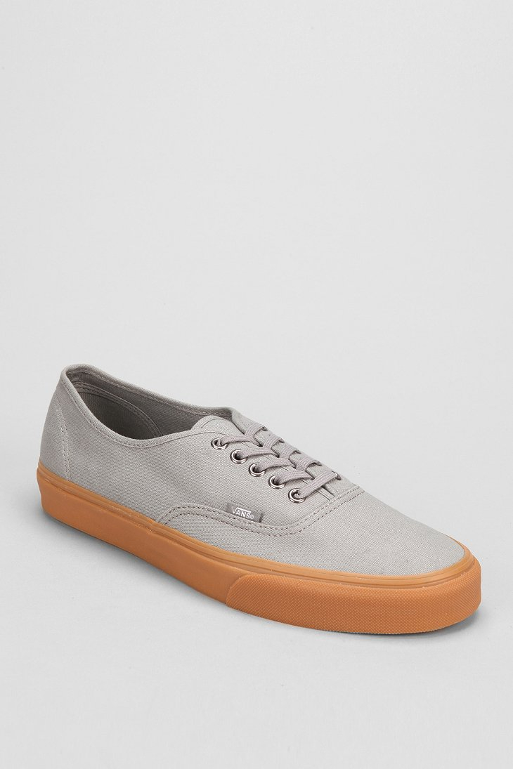 Vans Authentic Gum Sole Sneaker in Gray for Men | Lyst