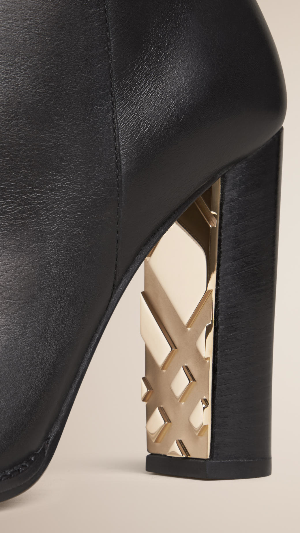 knee high burberry boots
