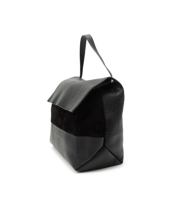 Cline Preowned Black Leather All Soft Bag with Pouch in Black | Lyst  