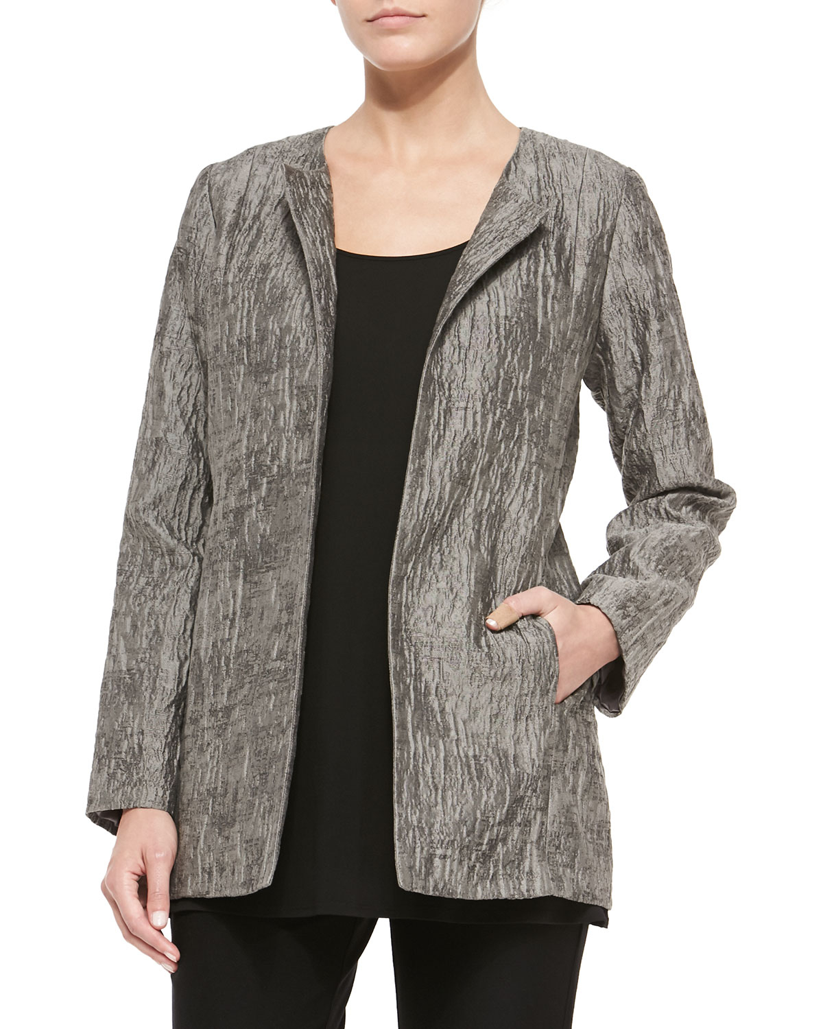Eileen fisher long jacket Clearance