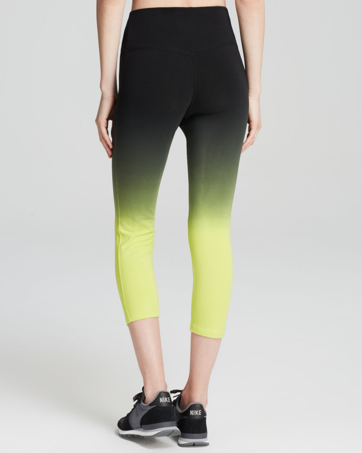 black and yellow nike leggings