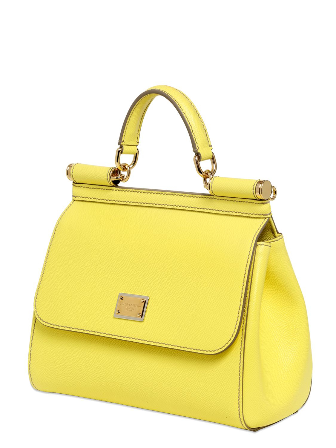 dolce and gabbana yellow bag