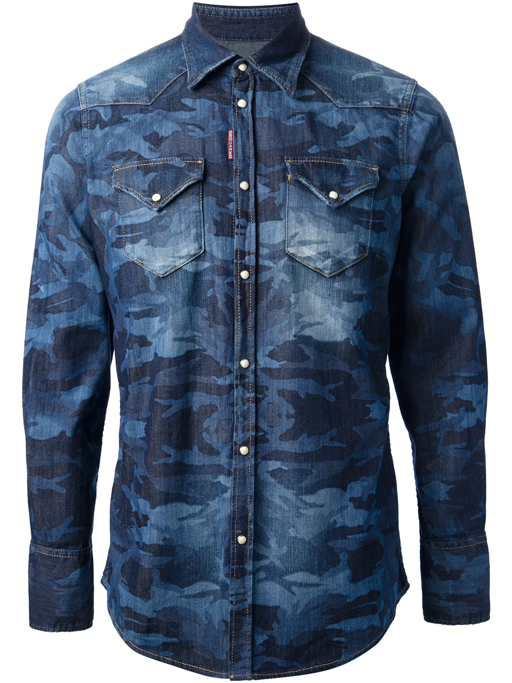 Camo denim cheap shirt mens