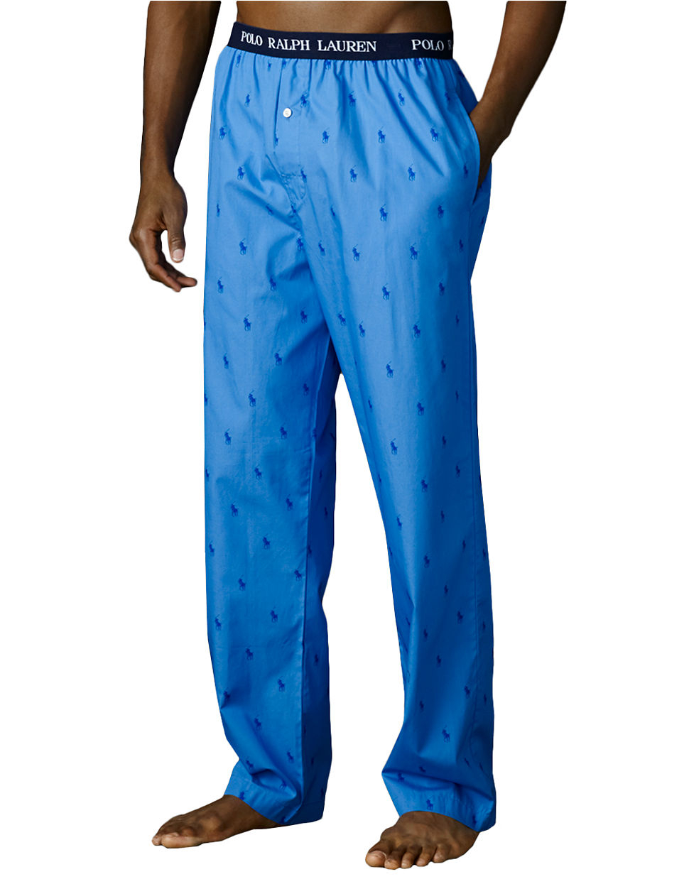 Polo Ralph Lauren Pony-Print Cotton Pajama Pants in Blue for Men - Lyst
