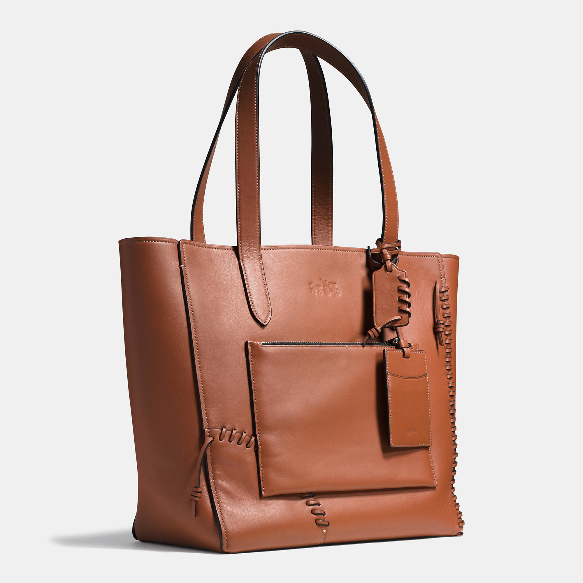 COACH Rip And Repair Manhattan Tote In Leather - Lyst