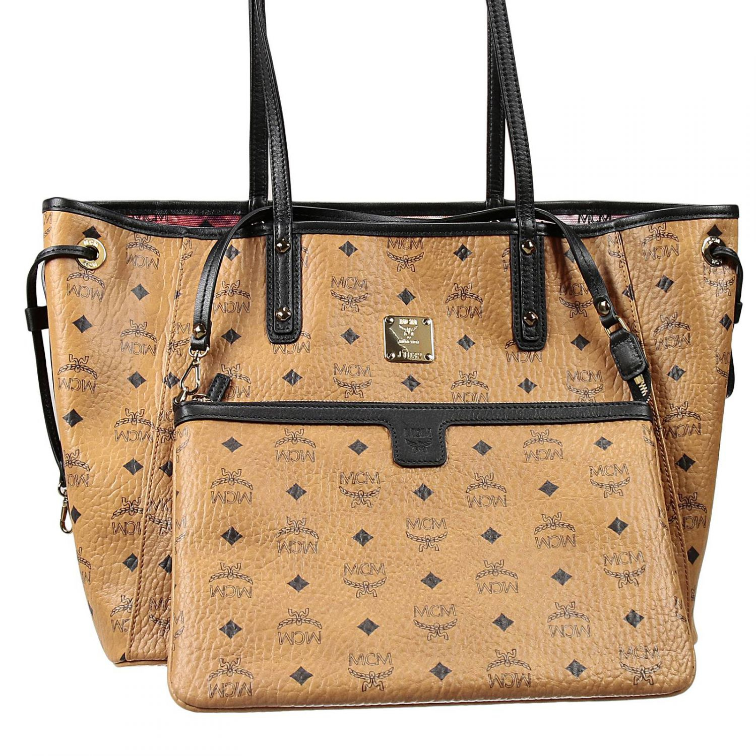 Lyst Mcm Handbag Woman in Natural