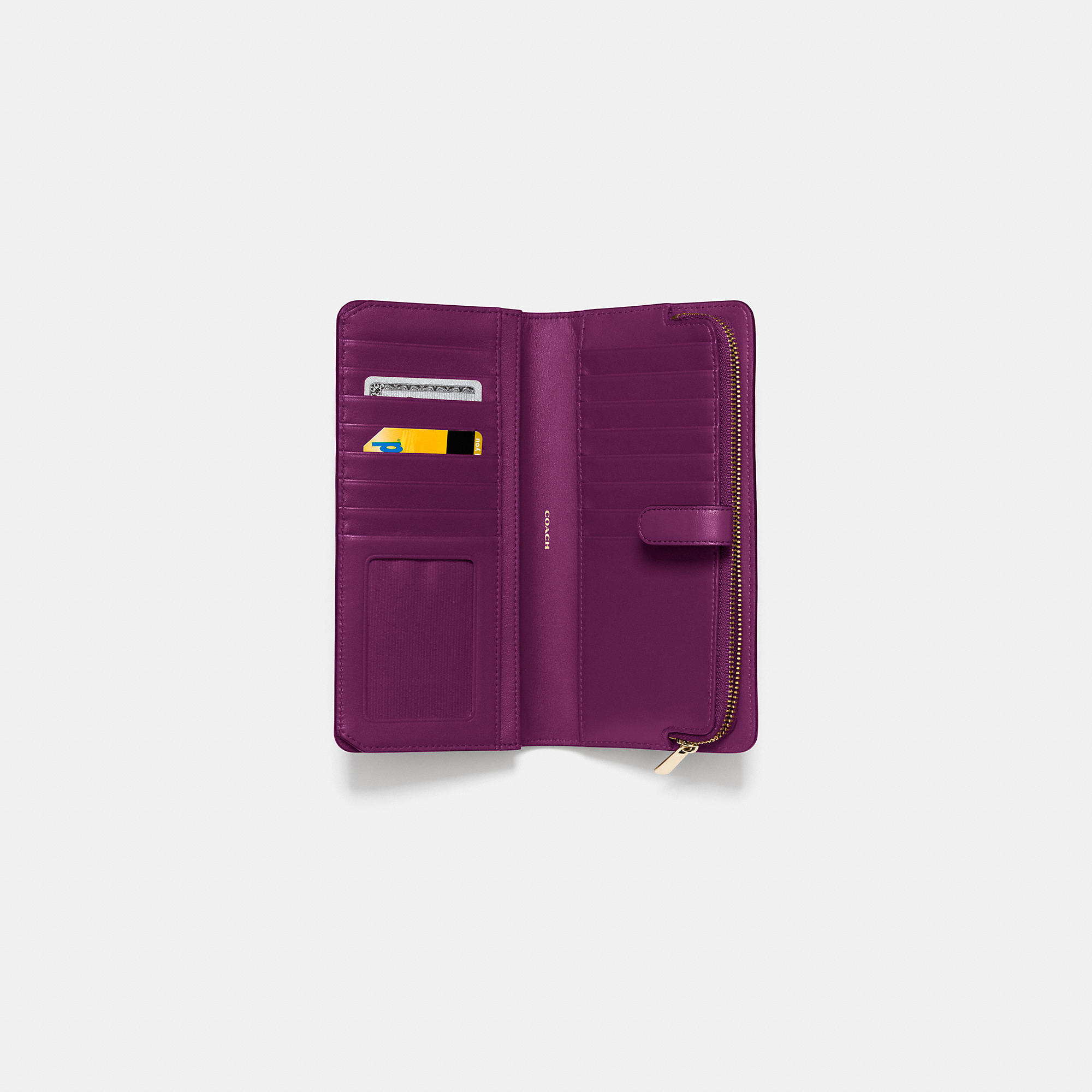Hermès - Authenticated Constance Slim Wallet - Leather Purple Plain for Women, Never Worn, with Tag