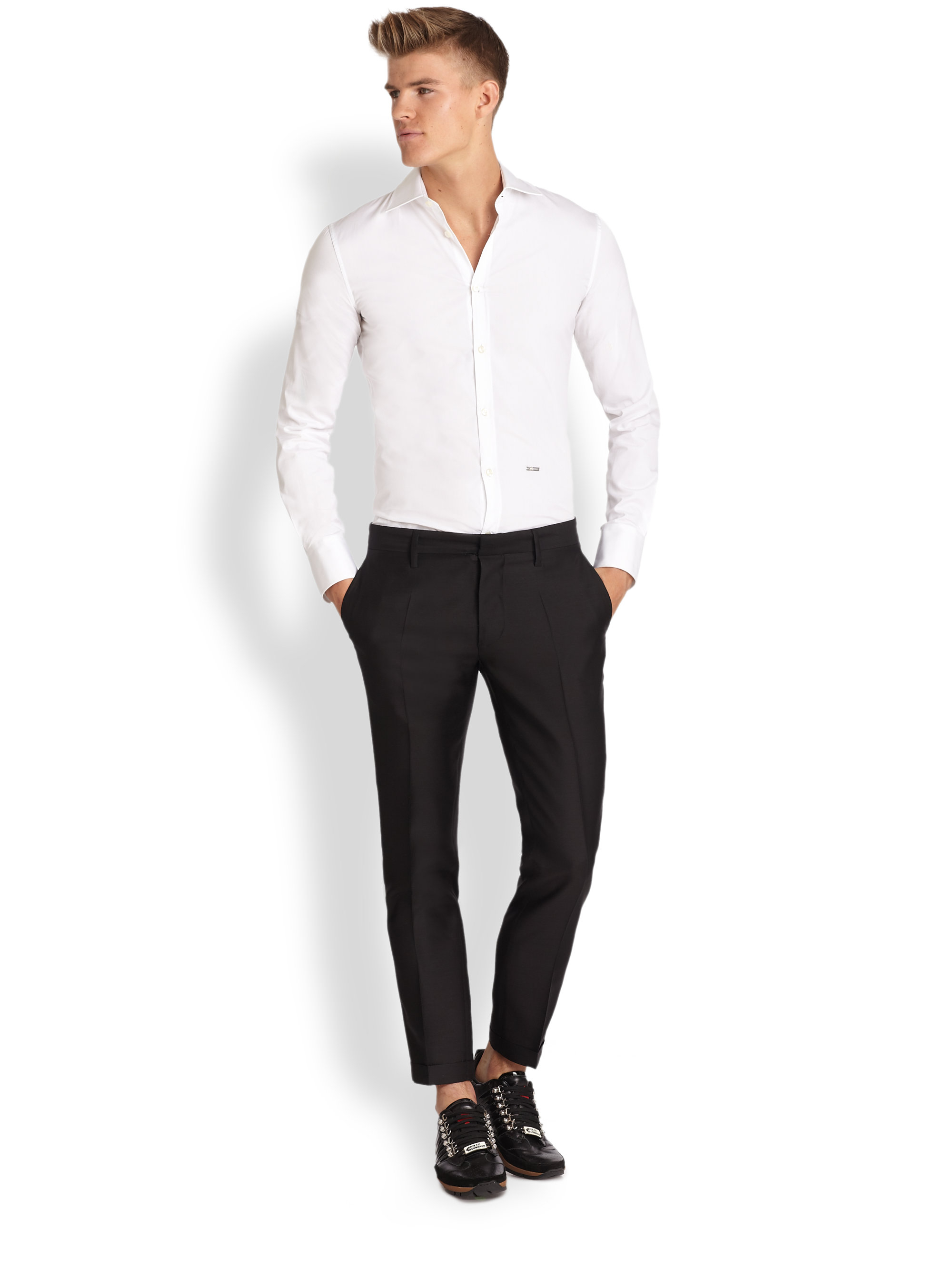 tuxedo cropped pants