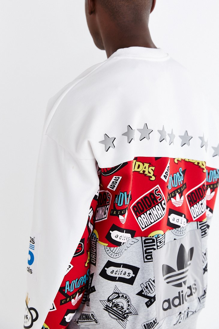 adidas Originals X Nigo Jams Blocked Sweatshirt in White for Men | Lyst