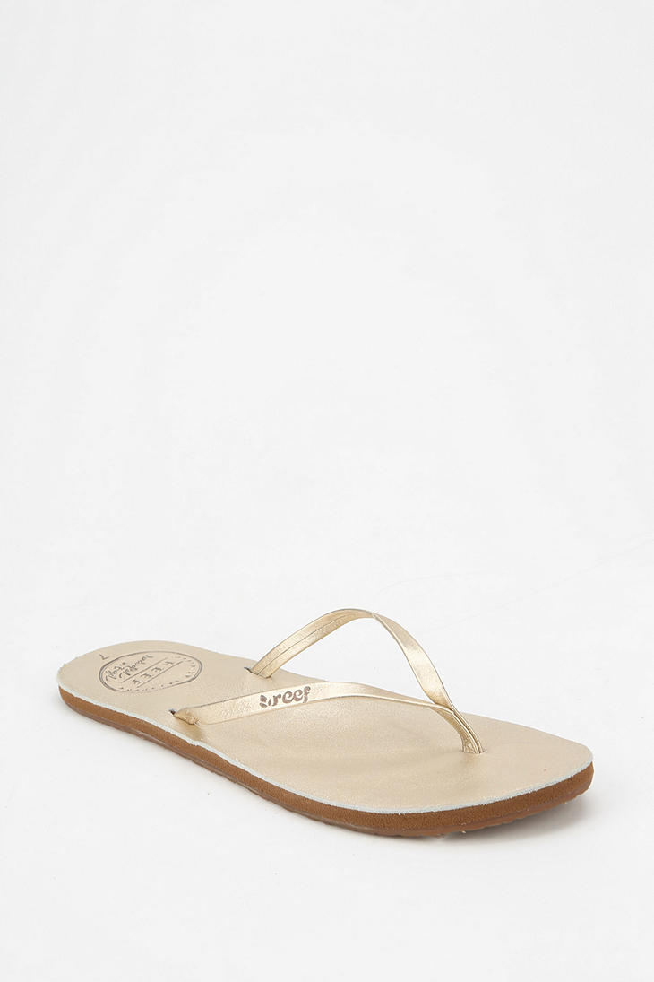 gold reef flip flops