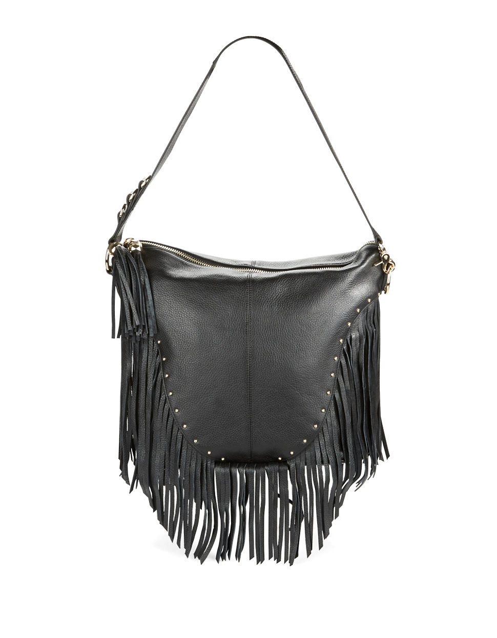 Dolce Vita Suede Fringe Crossbody Bag in Black (Charcoal) Lyst