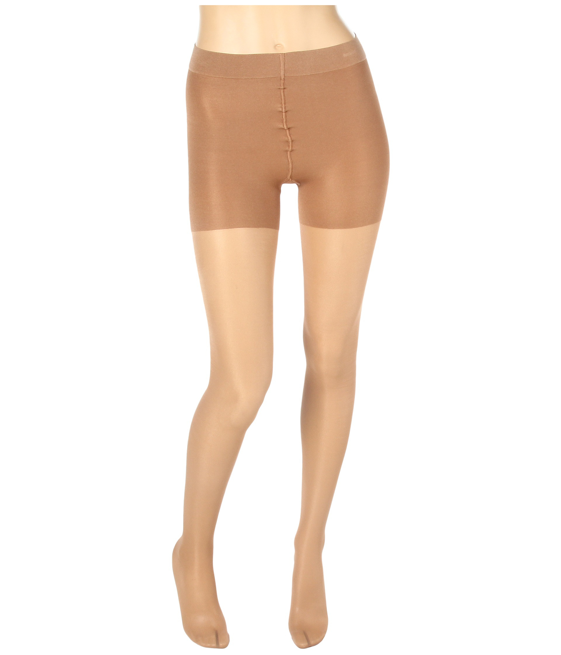Lyst Wolford Satin Touch 20 Control Top Tights in Natural