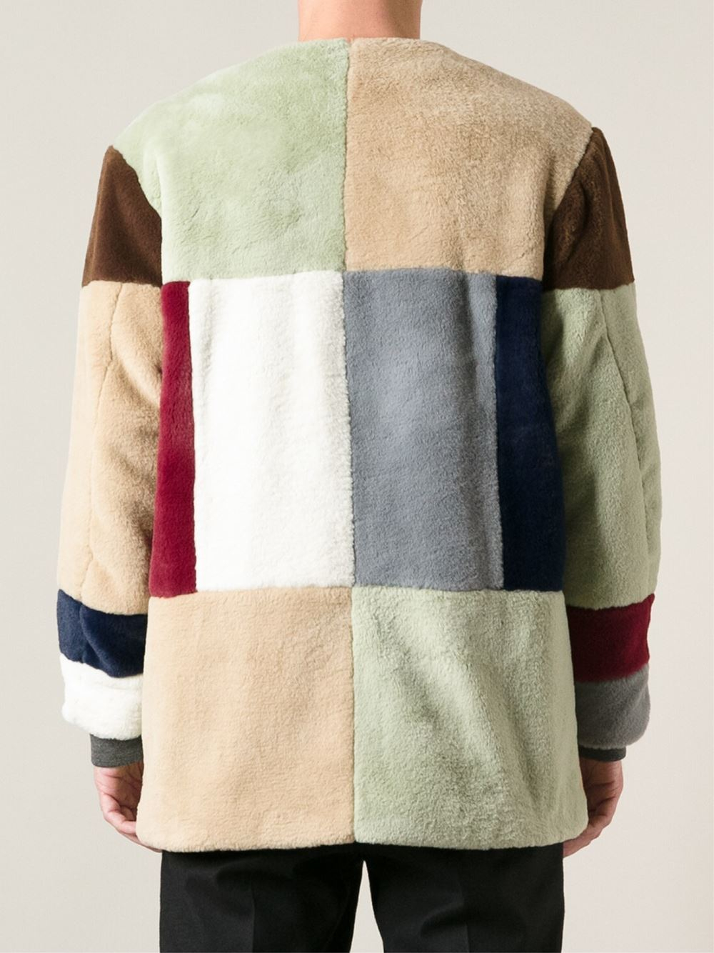 patchwork jacket mens