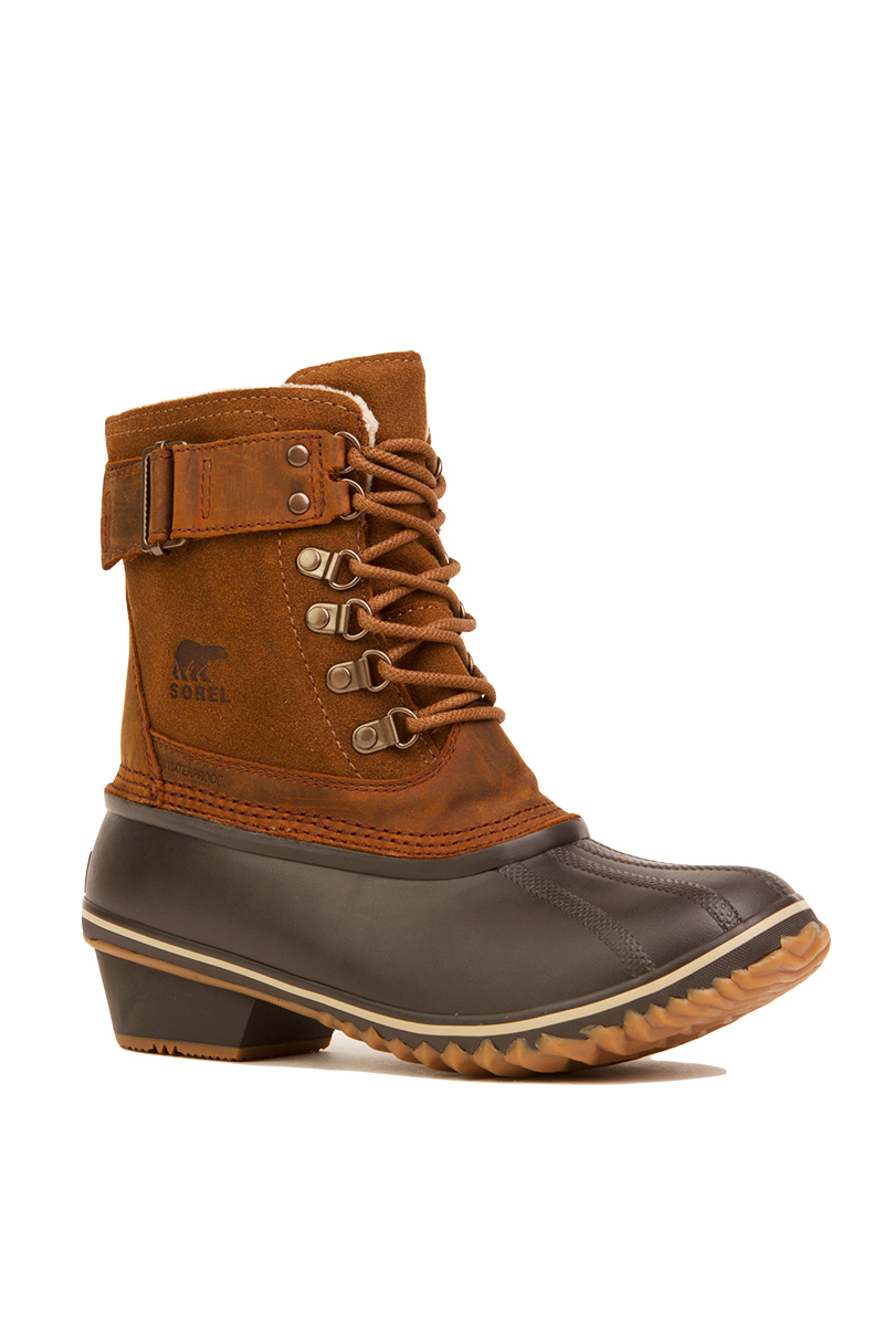 Sorel Winter Fancy Lace Ii Boot In Elk Grizzly Bear in