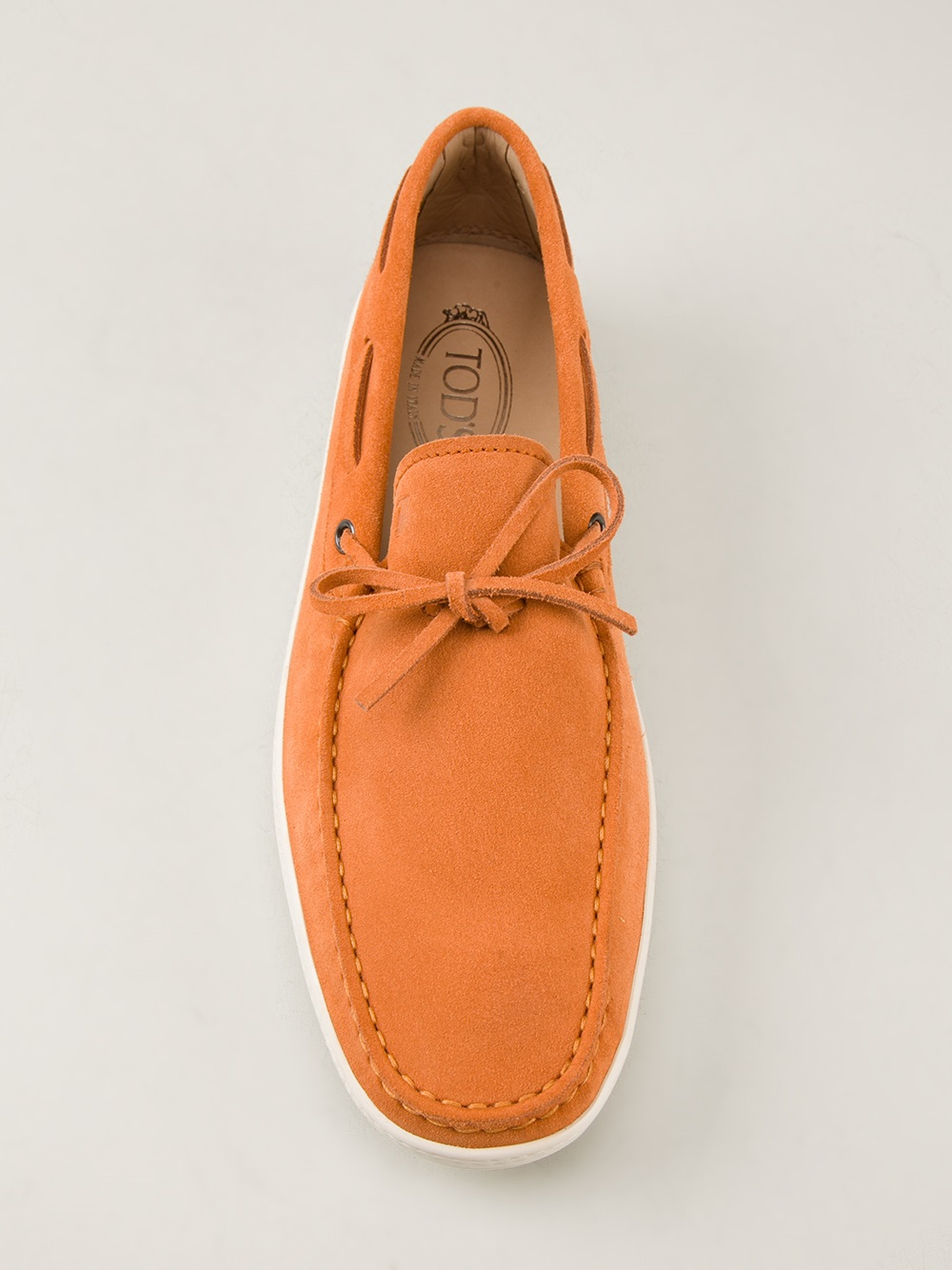 Tod's Suede Driving Shoe in Yellow & Orange (Orange) for ...