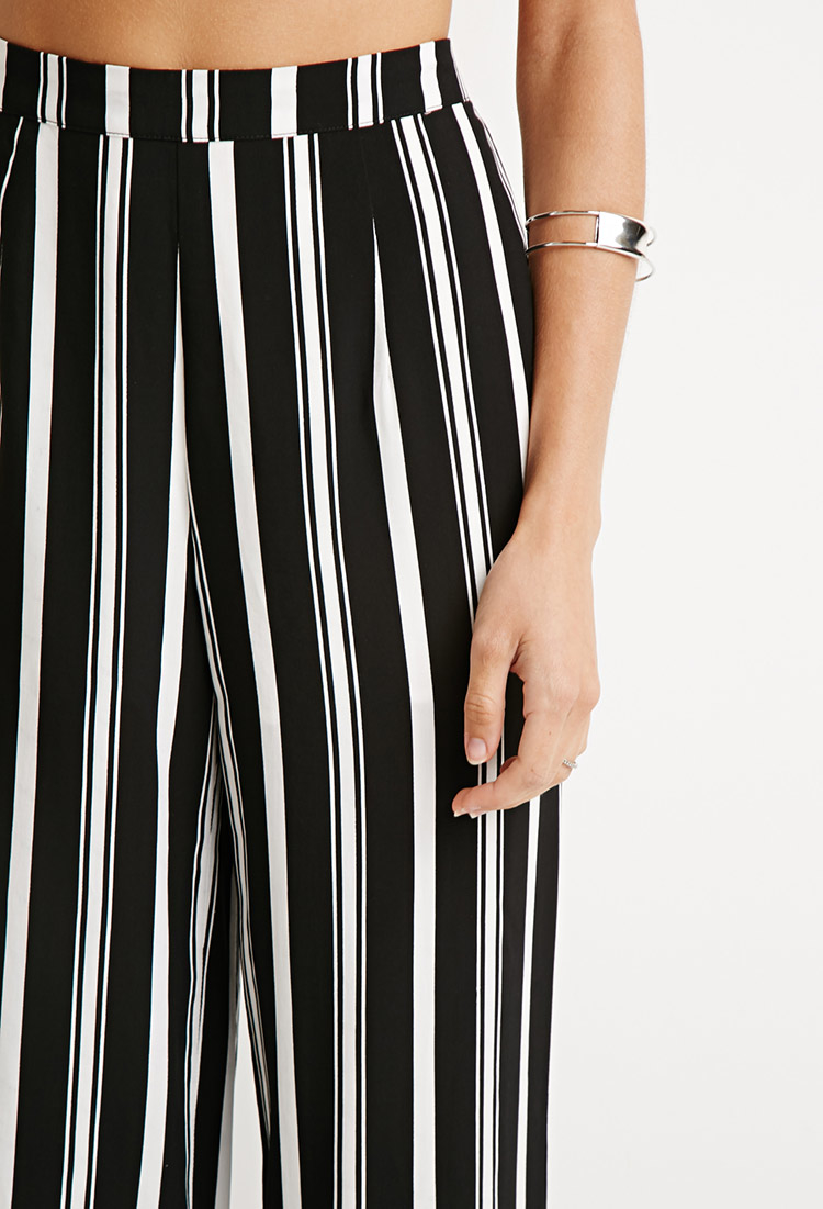 black and white pants forever 21