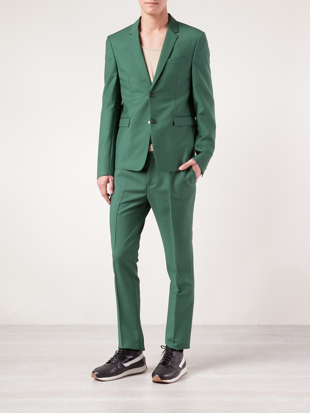 Kris Van Assche Short Suit Press Jacket in Green for Men ...