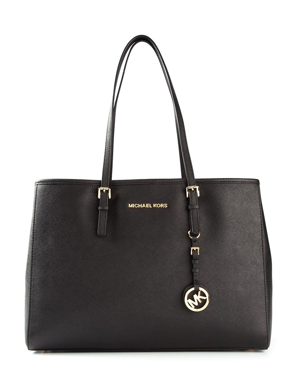 Michael michael kors &#39;jet Set&#39; Tote Bag in Black | Lyst