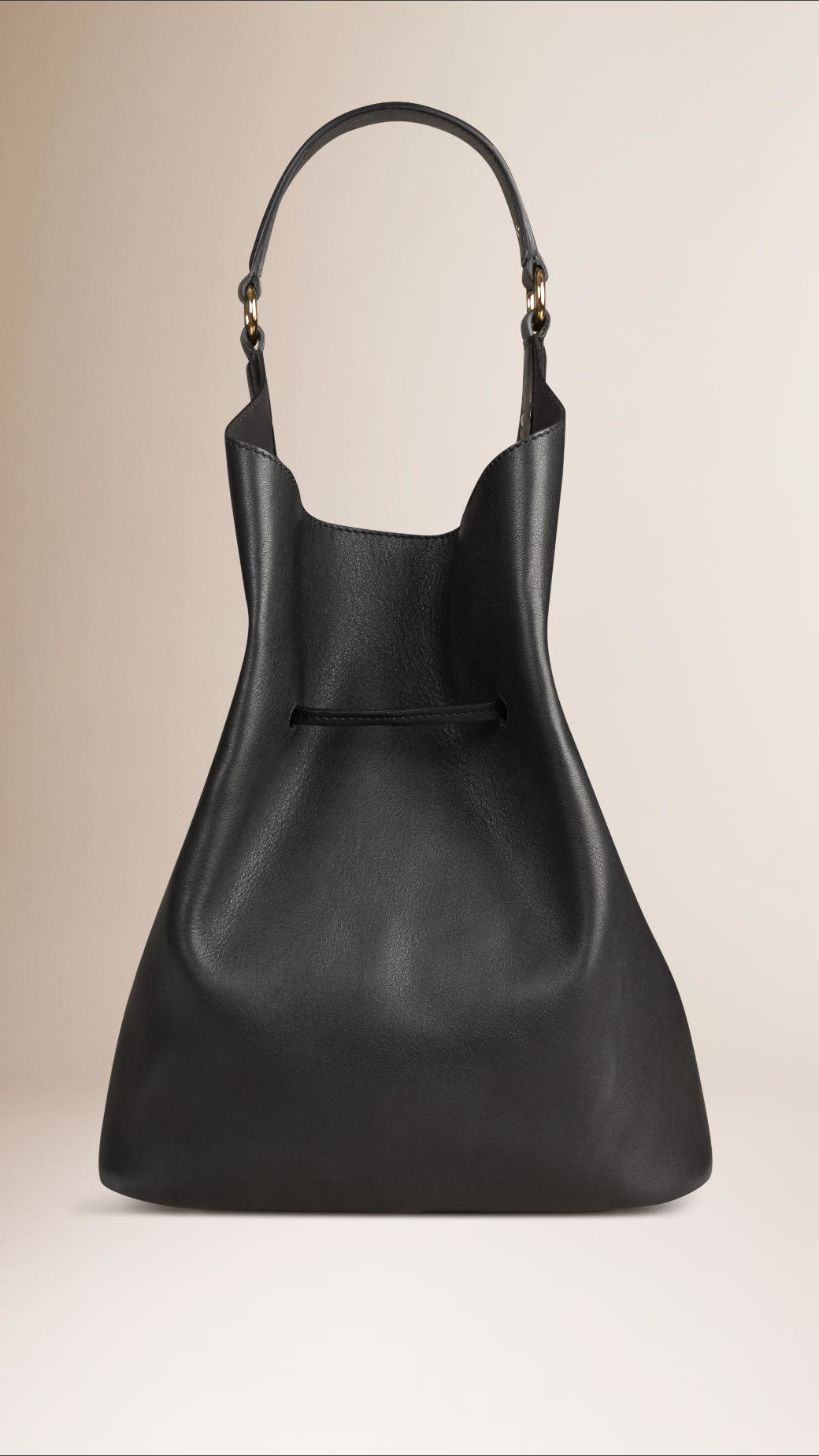 Burberry The Large Ashby Leather Black Bag | Lyst