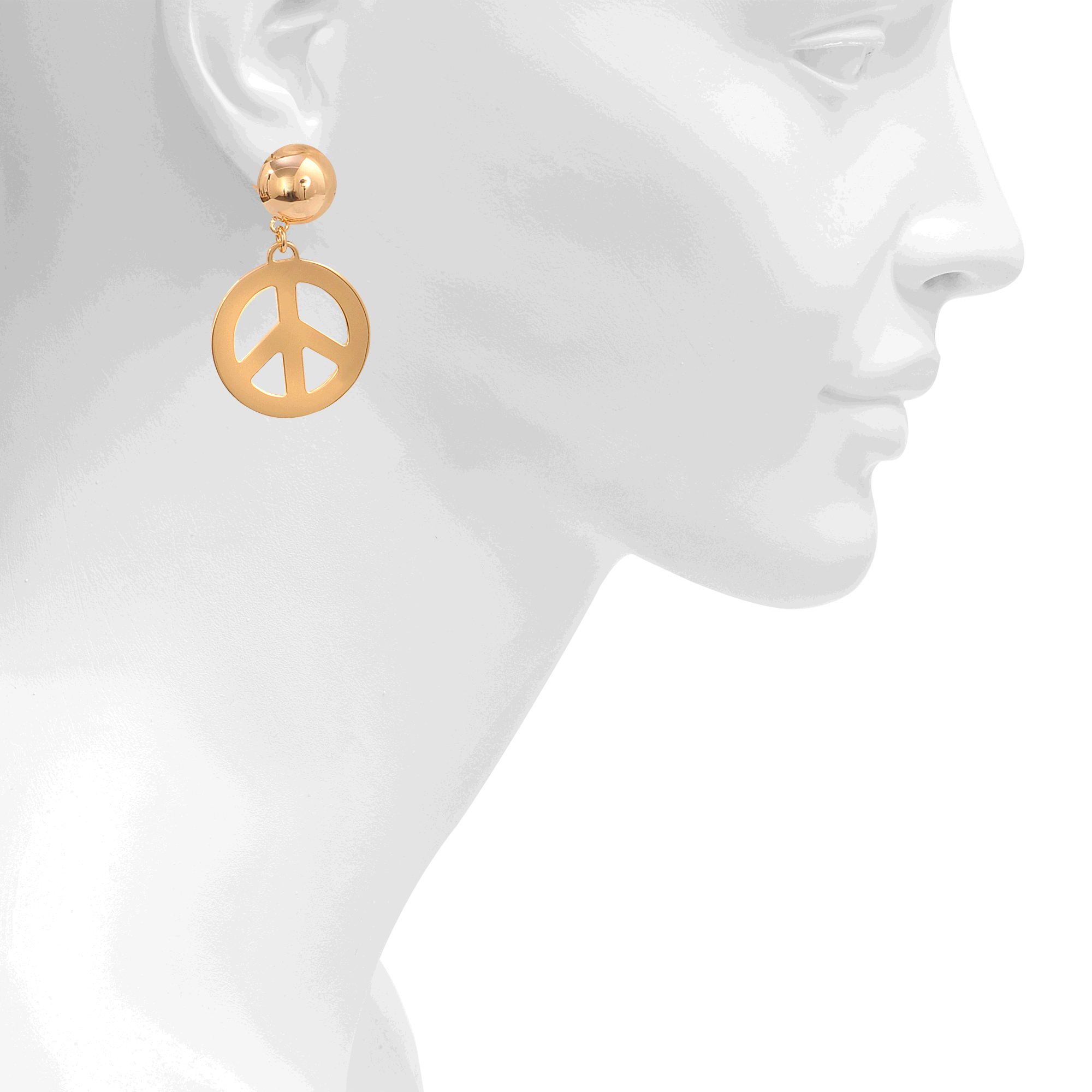 moschino peace earrings