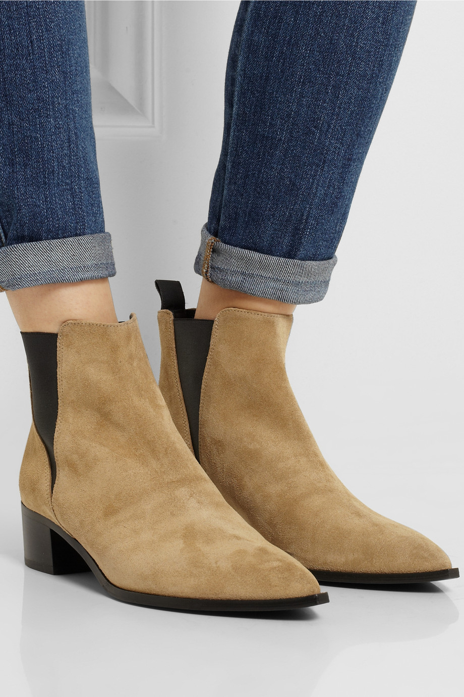 Acne Studios Jensen Suede Ankle Boots in Brown - Lyst