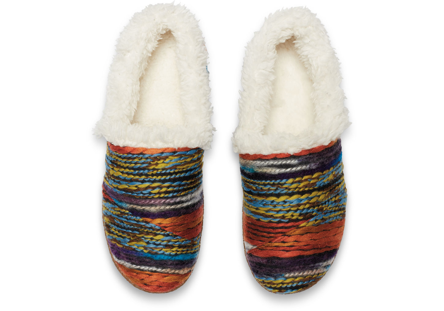 TOMS Multi Wool Stripe Women's Slippers Lyst
