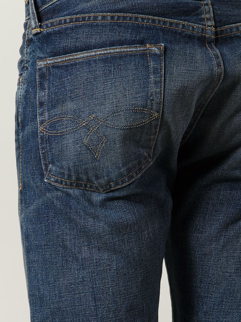 Lyst - Rrl Straight Leg Jeans in Blue for Men