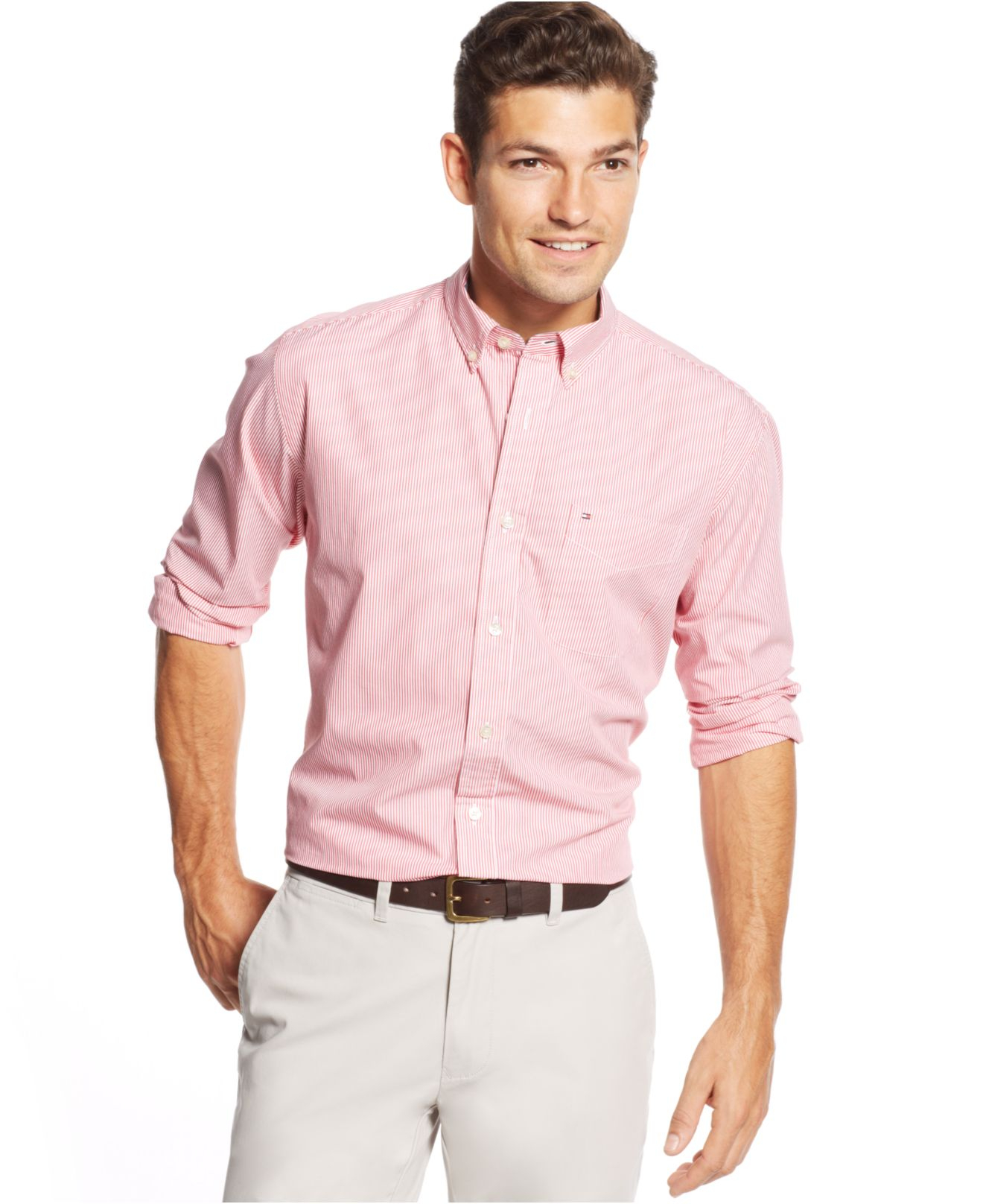 mens pink tommy hilfiger t shirt