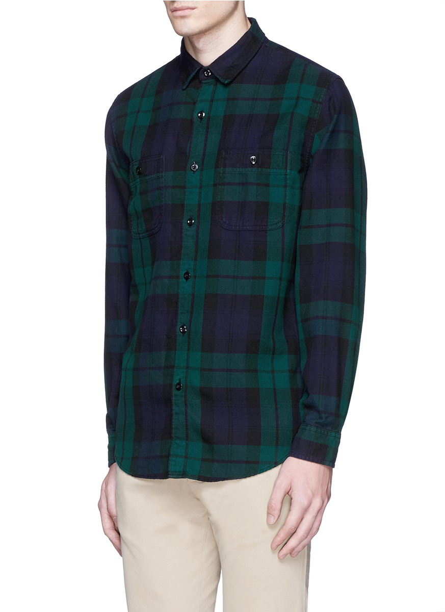 herringbone flannel shirt