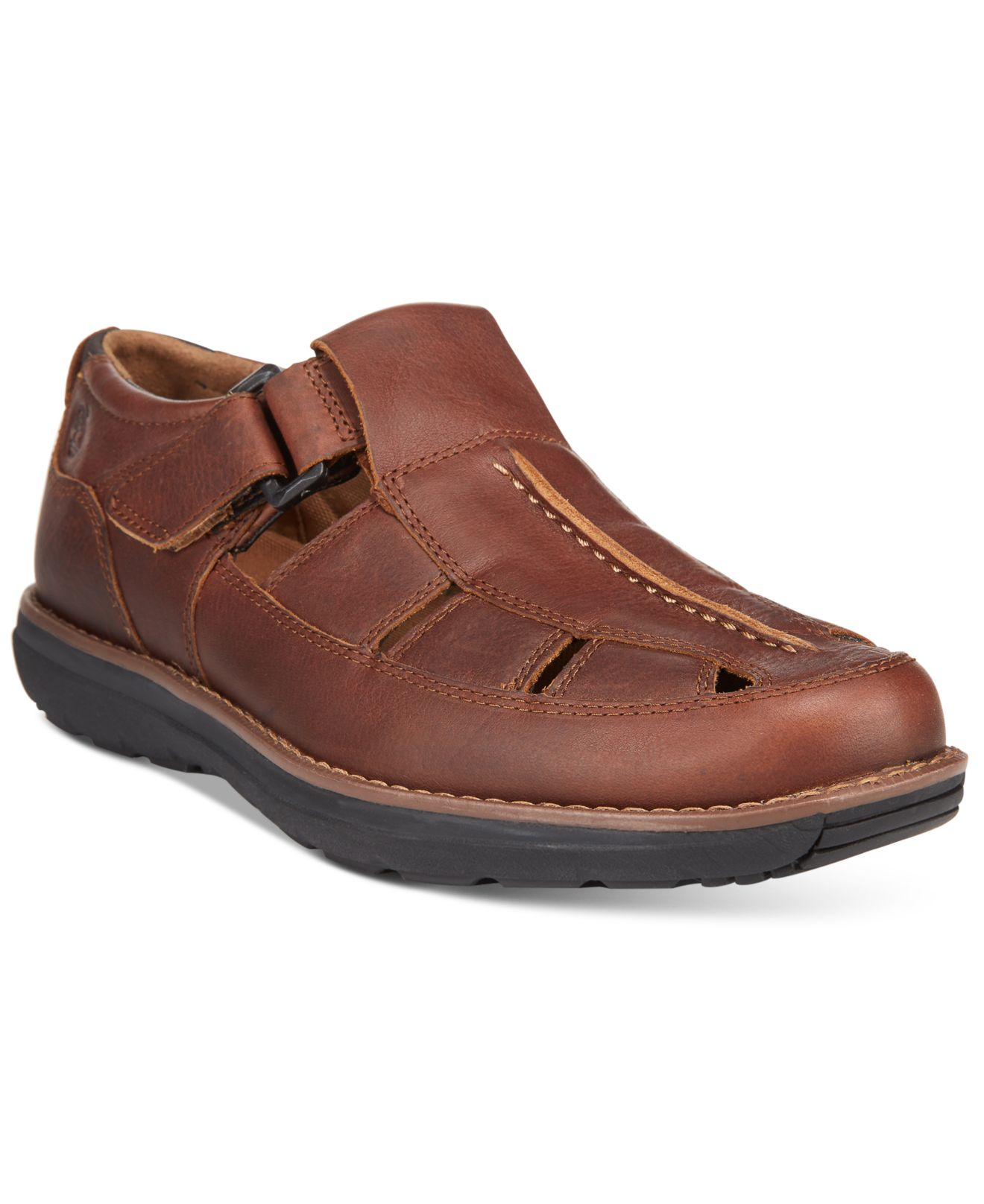 Timberland Leather Men's Barrett Fisherman Sandals in Brown for Men | Lyst